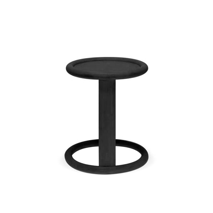 Fameg Lucien Ronde Houten Bijzettafel Ø 50 cm - Zwart