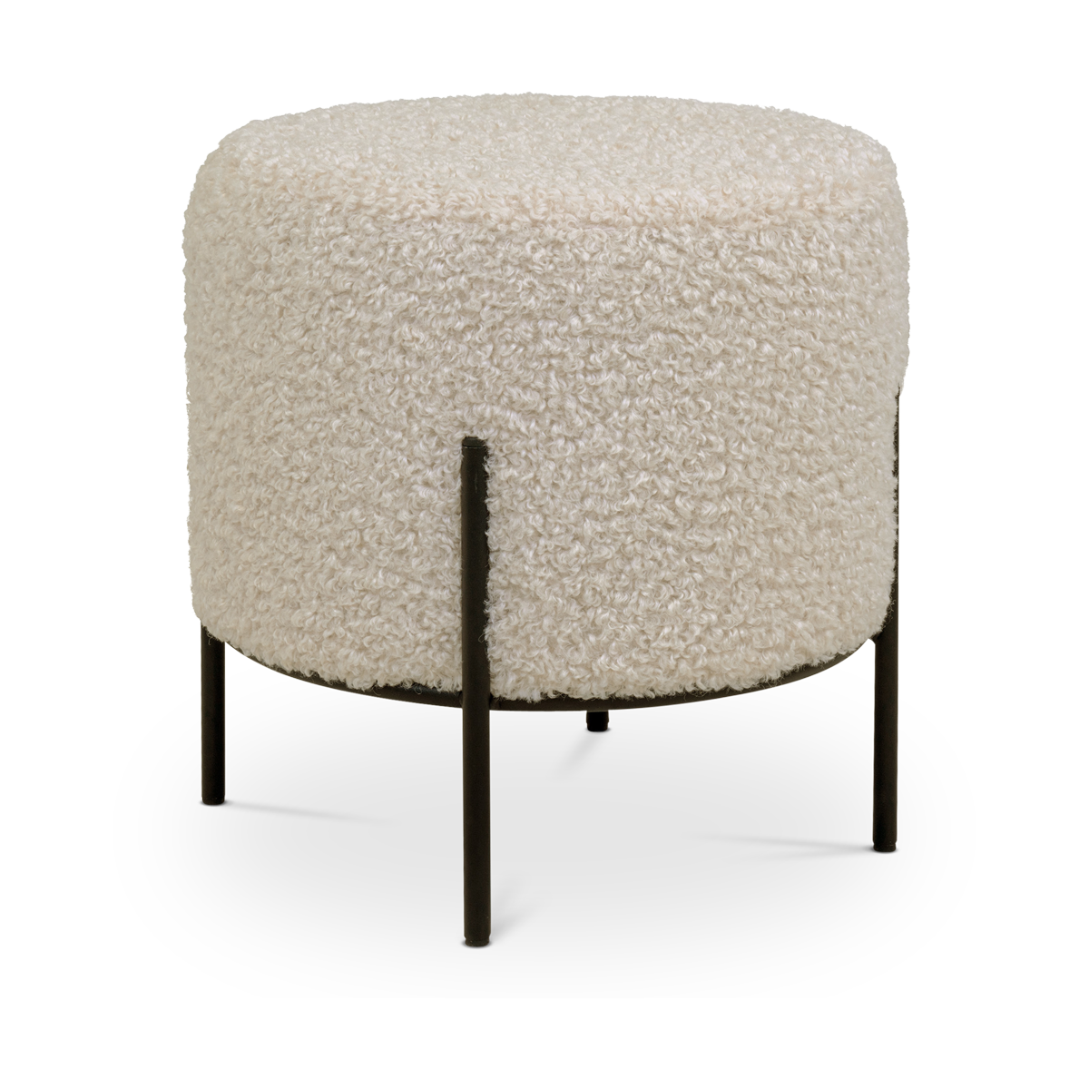 Artichok Rosemarie Ronde Teddy Poef Ø 35,5 cm - Beige