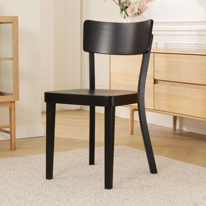 Fameg Fergus Houten Eetkamerstoel Zwart