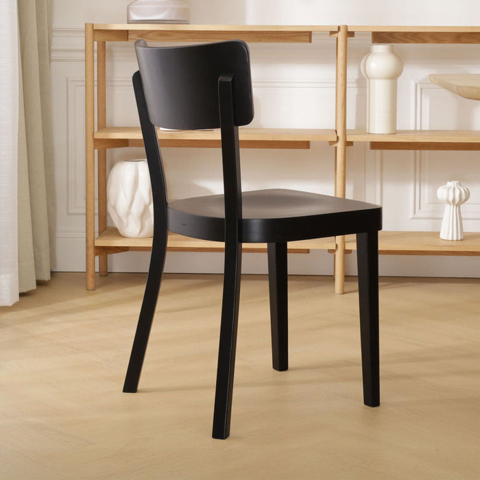 Fameg Fergus Houten Eetkamerstoel Zwart