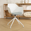 Nolon Nola-Liz Eetkamerstoel Wit - Zacht Groen - Draaibaar - Wit