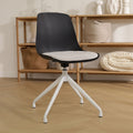 Nolon Nola-Liv Eetkamerstoel Zwart - Beige - Draaibaar - Wit
