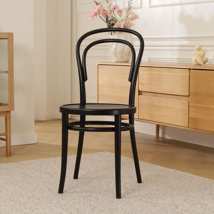 Fameg Vienna Thonet No.14 Houten Bistrostoel Zwart