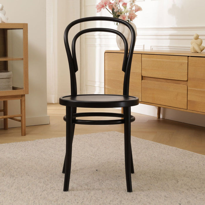 Fameg Vienna Thonet No.14 Houten Bistrostoel Zwart