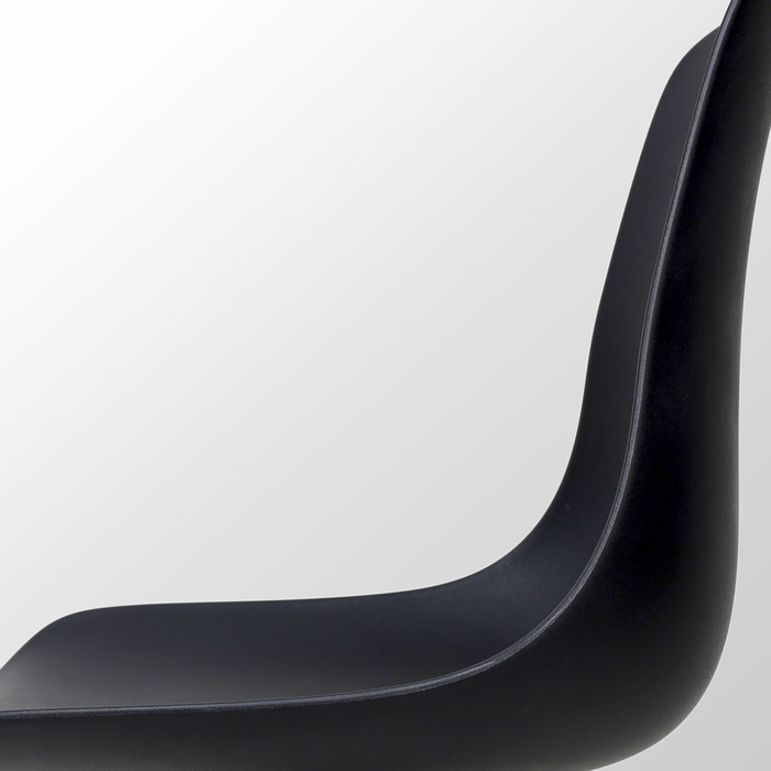 Nolon Nino-Pip Barkruk Zwart - Kunststof - Wit Onderstel - 65 cm