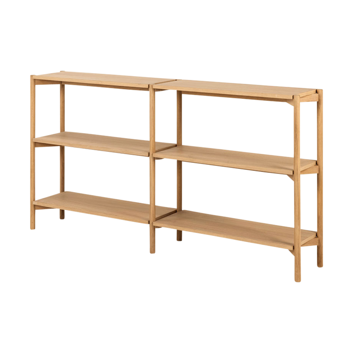 Lisomme Floris Houten Boekenkast - B 169 cm - Naturel