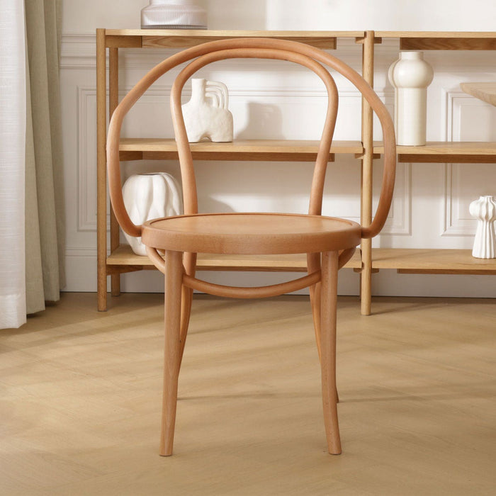 Fameg Venice No. 9 Houten Eetkamerstoel Naturel - Met Armleuning