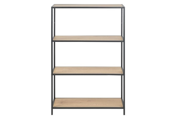 Lisomme Vic Staande Houten Boekenkast - B 77 cm - Naturel