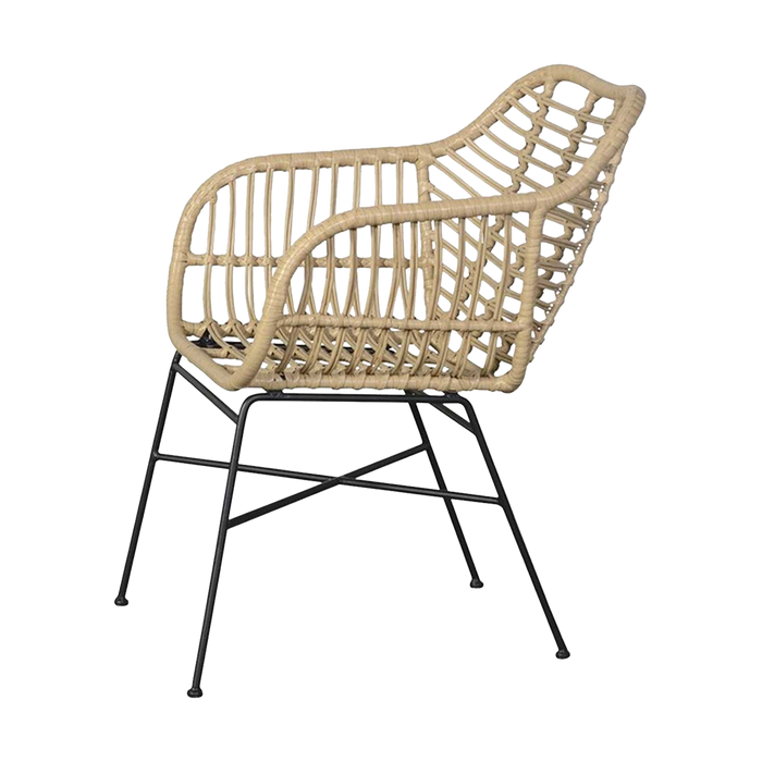 Lisomme Dax rotan tuinstoel naturel