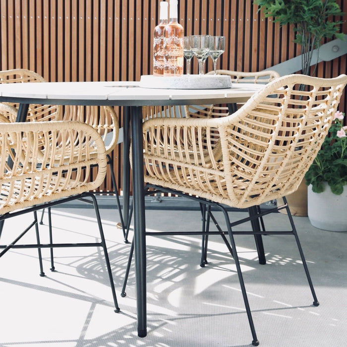 Lisomme Dax rotan tuinstoel naturel