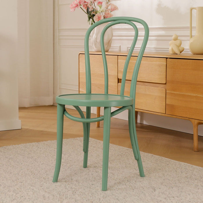 Fameg Vienna Thonet No.18 Houten Bistrostoel Lichtgroen