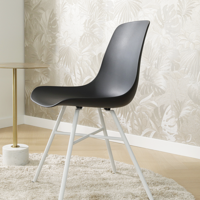 Nolon Noa-Pip eetkamerstoel zwart - wit onderstel