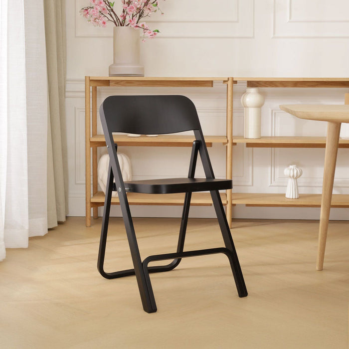 Fameg Flip Houten Klapstoel Zwart