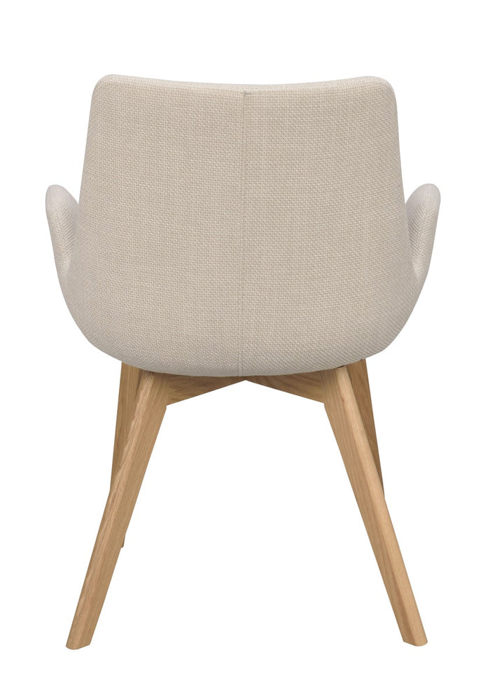 Rowico Home Drimsdale Stoel - Set Van 2 -  Beige Stof|Lichtbruin