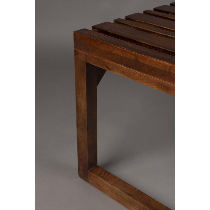 Dutchbone Jakub Kapstok Bankje Hout Bruin