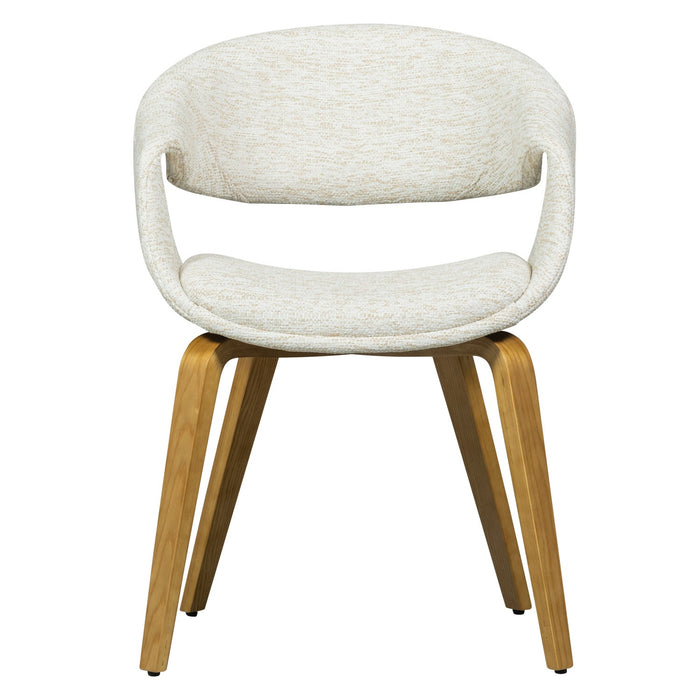 WOOOD Yossi Eetkamerstoelen Houten Naturel Poot - Naturel - Set van 6