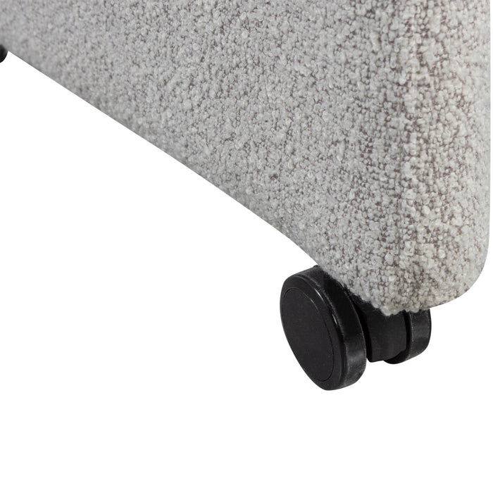 WOOOD Lyric Eetkamerstoelen - Bouclé - Greige - Set van 6