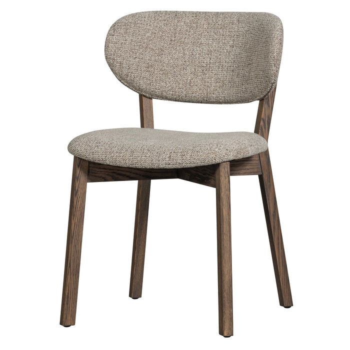 WOOOD Udar Eetkamerstoelen Houten Frame - Donkerbruin - Set van 6
