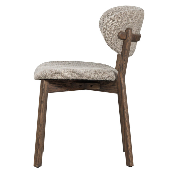 WOOOD Udar Eetkamerstoelen Houten Frame - Donkerbruin - Set van 6