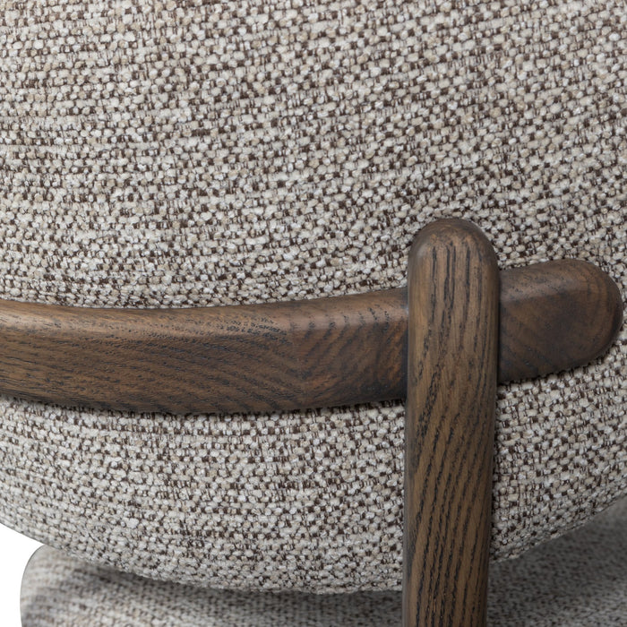 WOOOD Udar Eetkamerstoelen Houten Frame - Donkerbruin - Set van 6