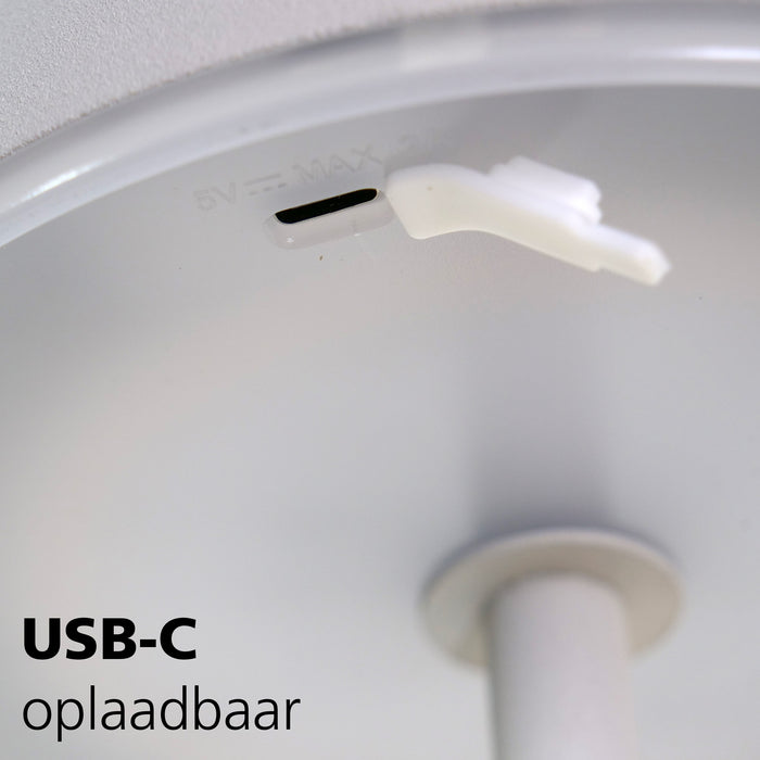 EGLO Mannera-L Staande lamp - USB-C - H 140 cm  - Grijs