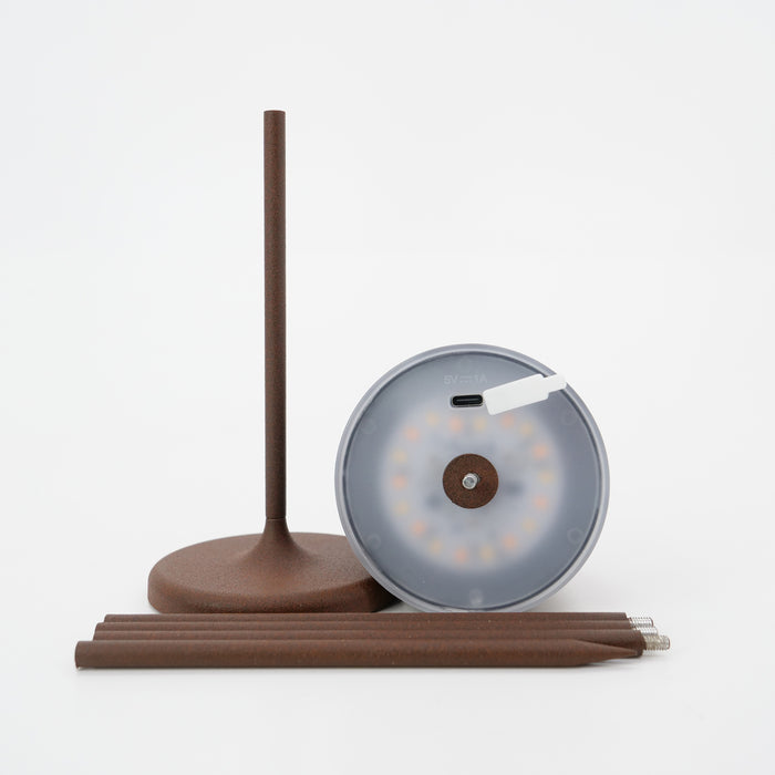 EGLO Mannera-S Tafellamp|Priklamp - USB-C - H 20 cm  - Roestbruin