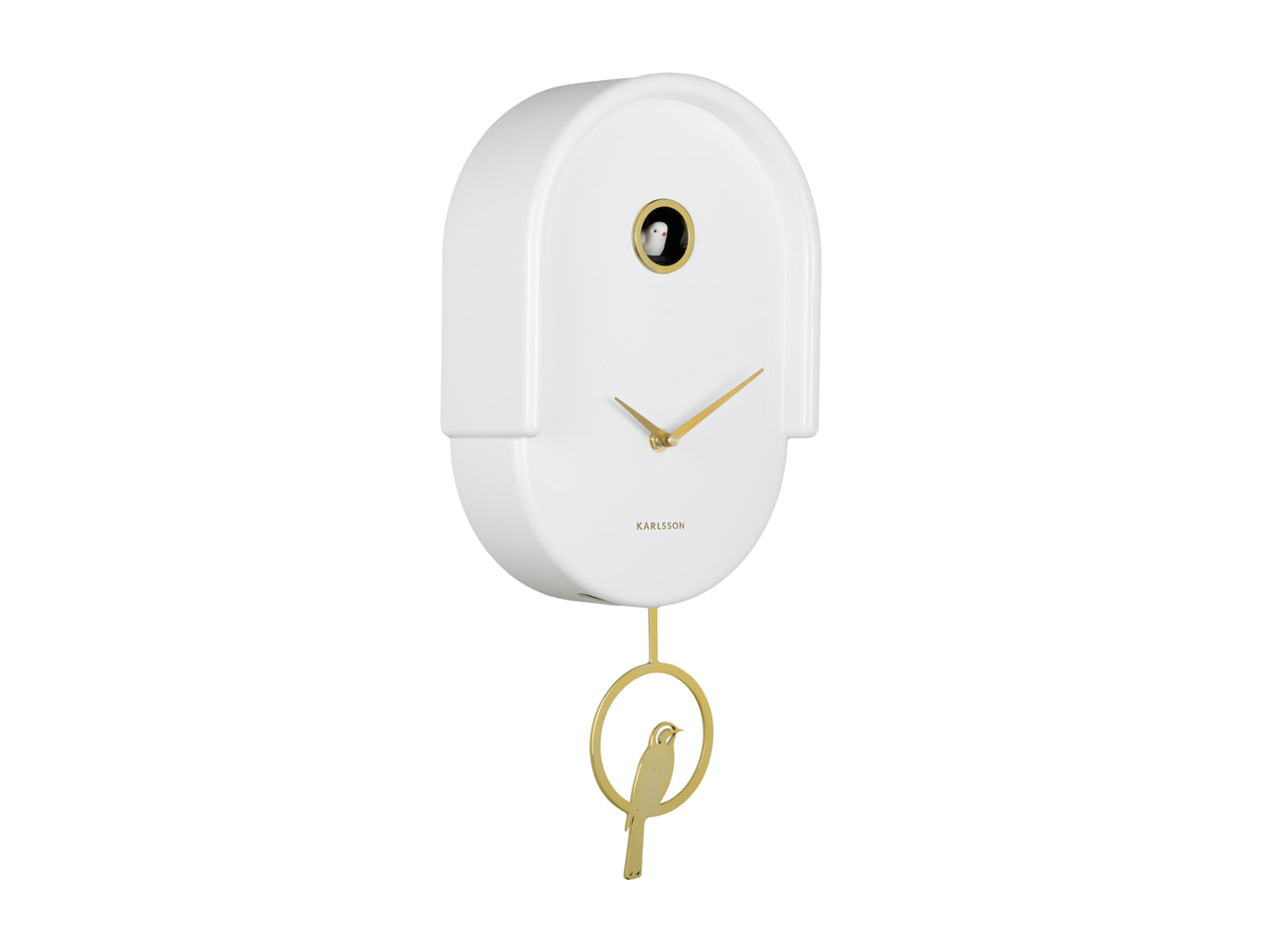 Karlsson - Wandklok Tweet - Wit