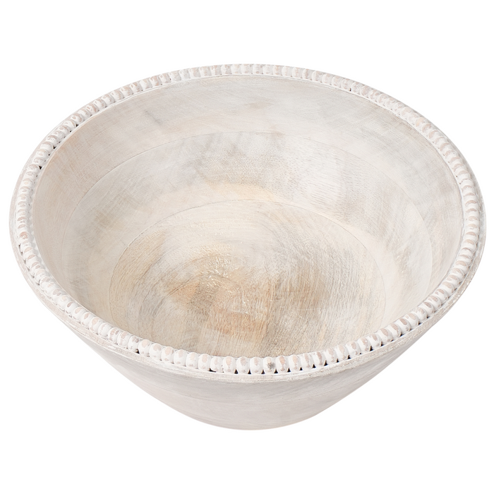 Beliani - TANTA - Set van 3 schalen - Lichtbruin - Mangohout