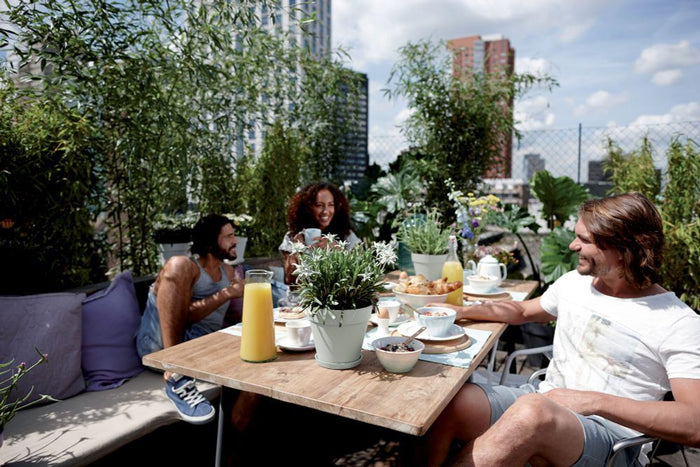 elho Loft Urban Rond 25 - Warm grijs (Grijs) - Ø 25 x H 22 cm - Ideaal