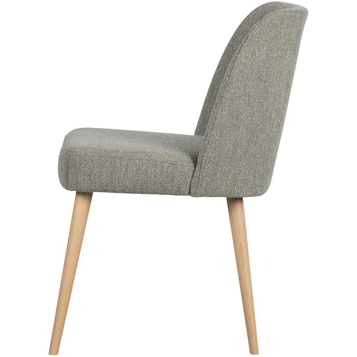 vtwonen Force Eetkamerstoelen - Bouclé - Grijs - Set van 6