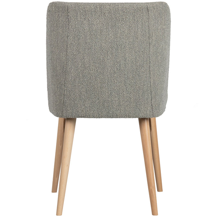 vtwonen Force Eetkamerstoelen - Bouclé - Grijs - Set van 6