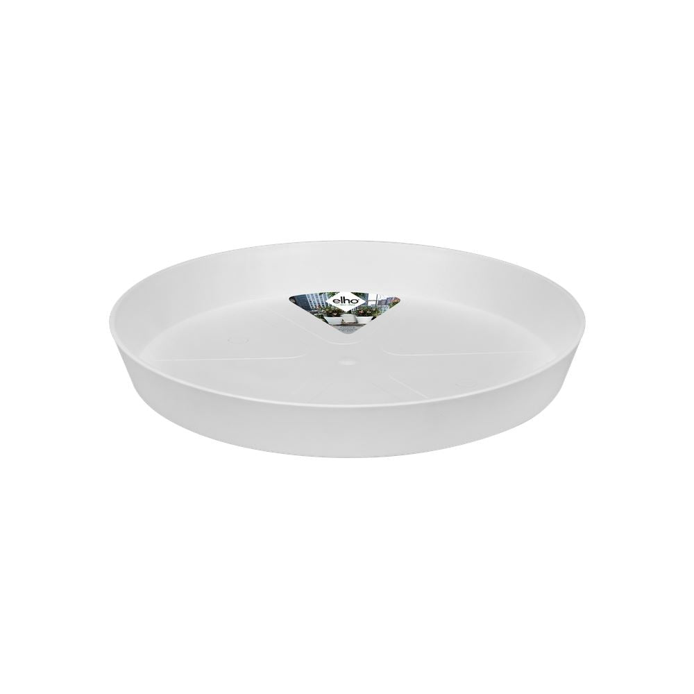 elho Loft Urban Schotel Rond 17 - Wit (Wit) - Ø 17 x H 2 cm - Ideaal