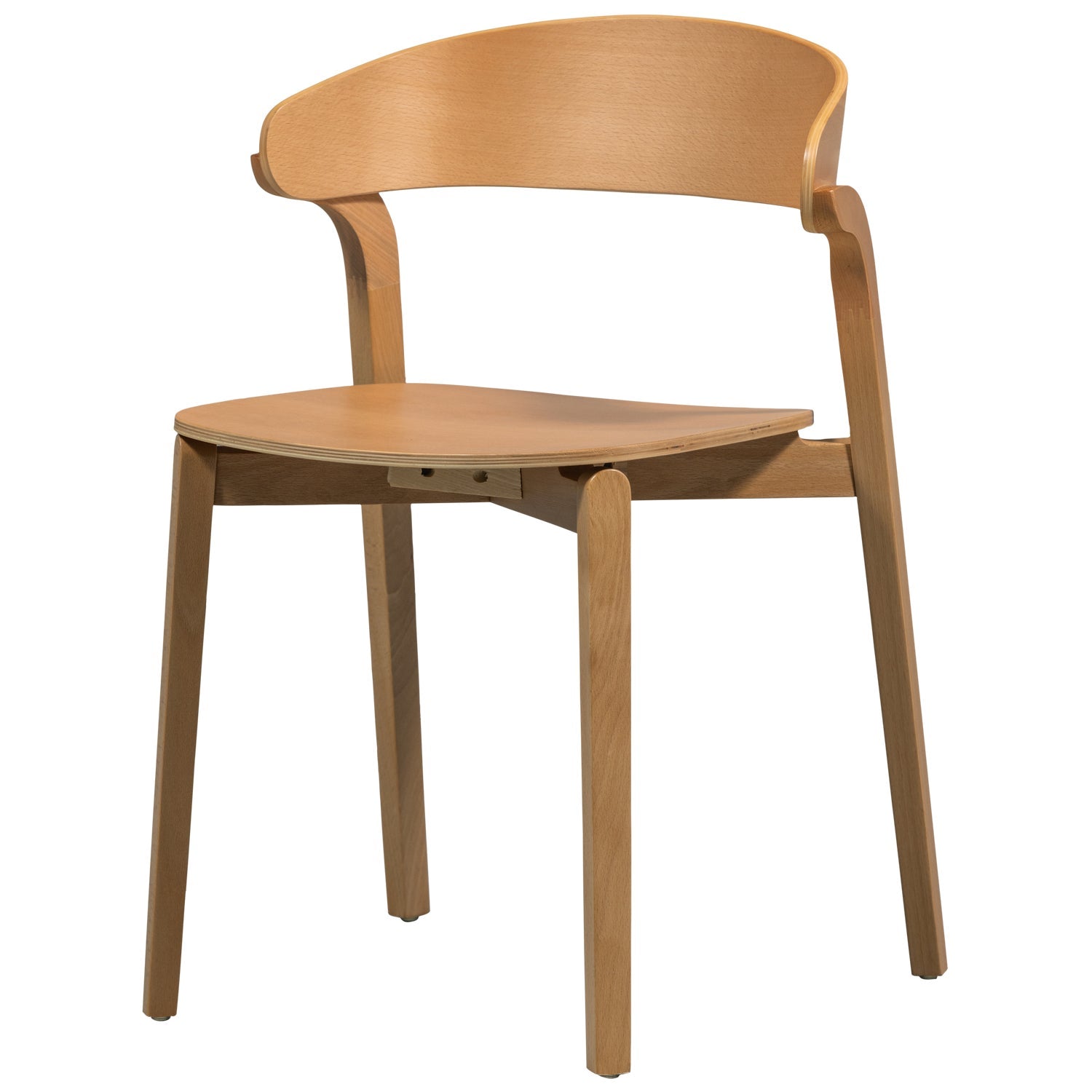 WOOOD Cras Eetkamerstoelen - Essenhout - Naturel - Set van 6