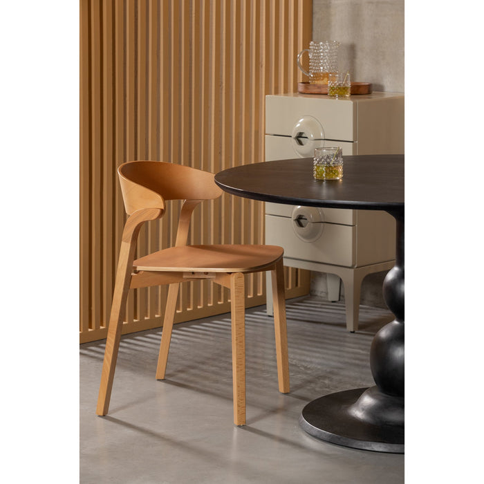 WOOOD Cras Eetkamerstoelen - Essenhout - Naturel - Set van 6
