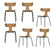 WOOOD Form Eetkamerstoelen - Hout - Naturel - Set van 6