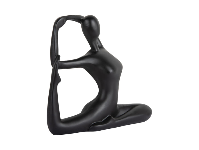 Present Time - Beeld Yoga Bow - Zwart