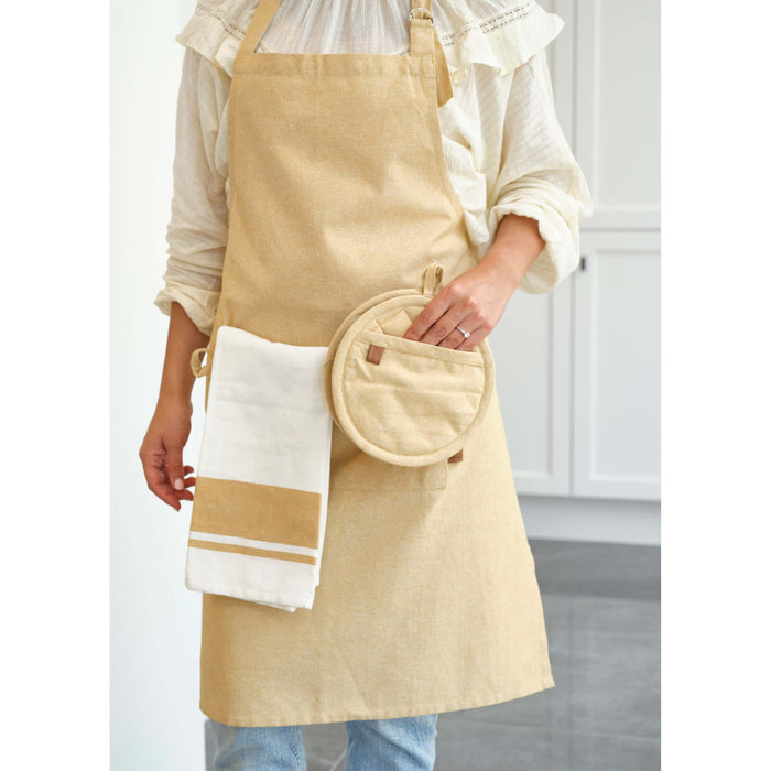 Cosy & Trendy Pannenlap Stoff Amber Gold