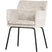 WOOOD Kam Eetkamerstoelen - Polyester - Off White - Set van 6