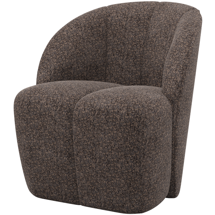 WOOOD Mojo Draaifauteuil - Wollig - Bruin - 75x68x77