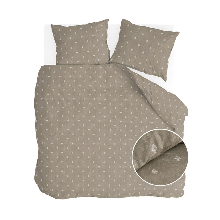 Walra - Dekbedovertrek Remade Rustic GraCe - 240x220 - Taupe