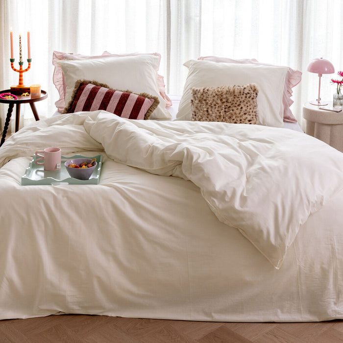 Dindi Home - Dekbedovertrek Forever Colours - 140x220 - Off White