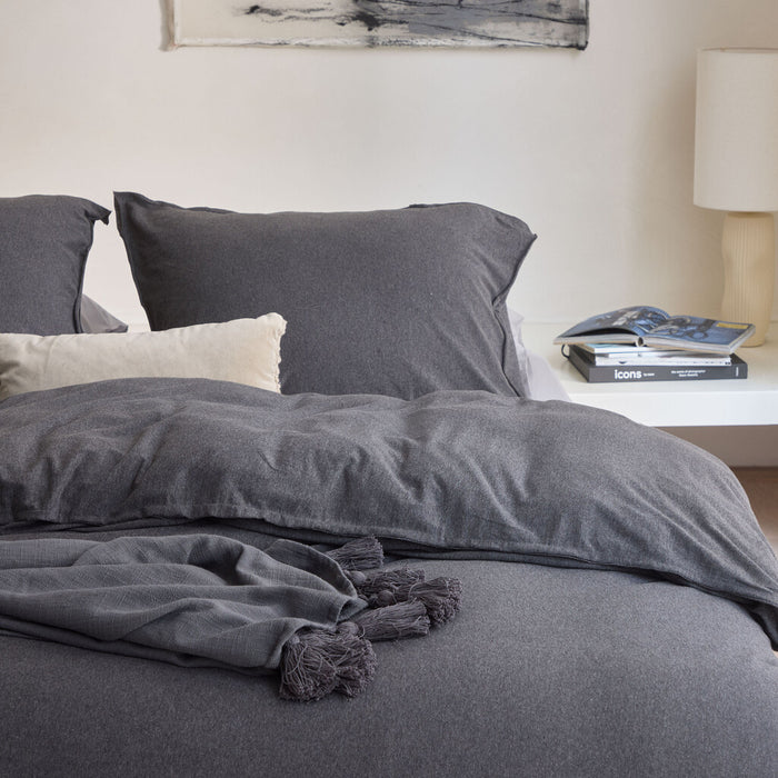 Walra - Dekbedovertrek Soft Comfort - 140x220 - Antraciet