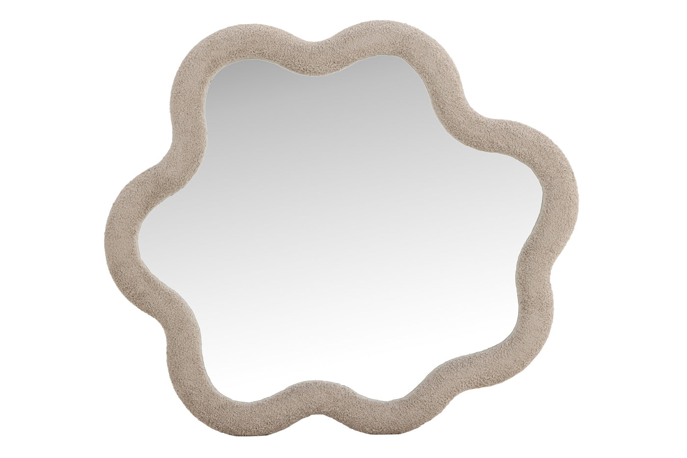 Fjôrd - Spiegel Beige Bouclé - 70x70x3,5cm - Kungsbacka