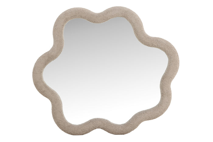 Fjôrd - Spiegel Beige Bouclé - 70x70x3,5cm - Kungsbacka