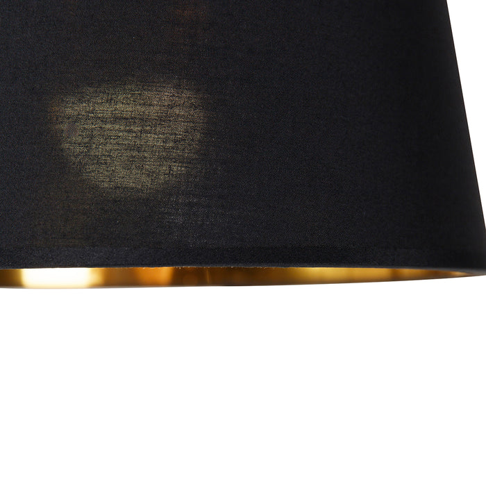 QAZQA Smart booglamp zwart met goud incl. Wifi A60 - Arc Basic