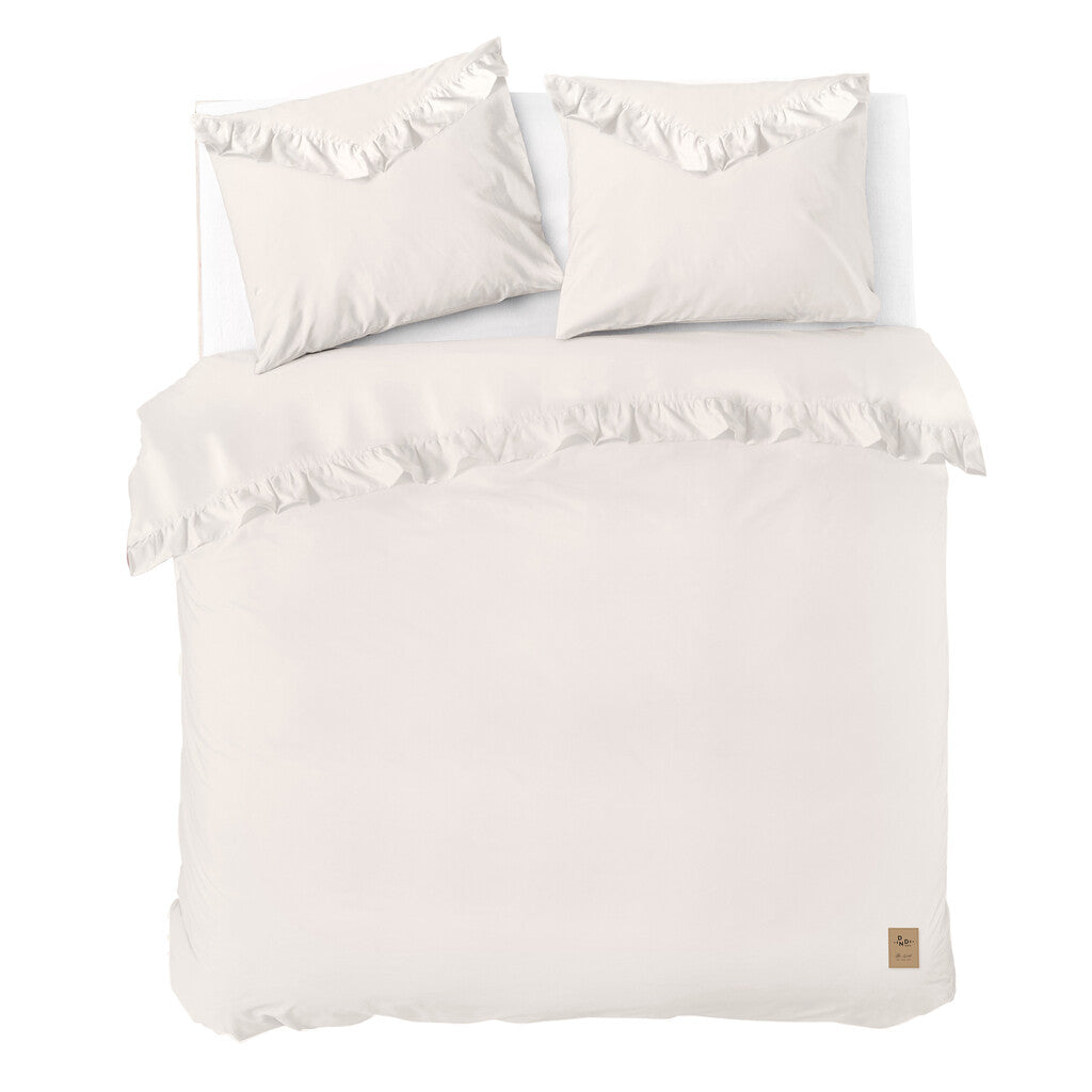 Dindi Home - Dekbedovertrek White Ruffle - 240x220 - Off White