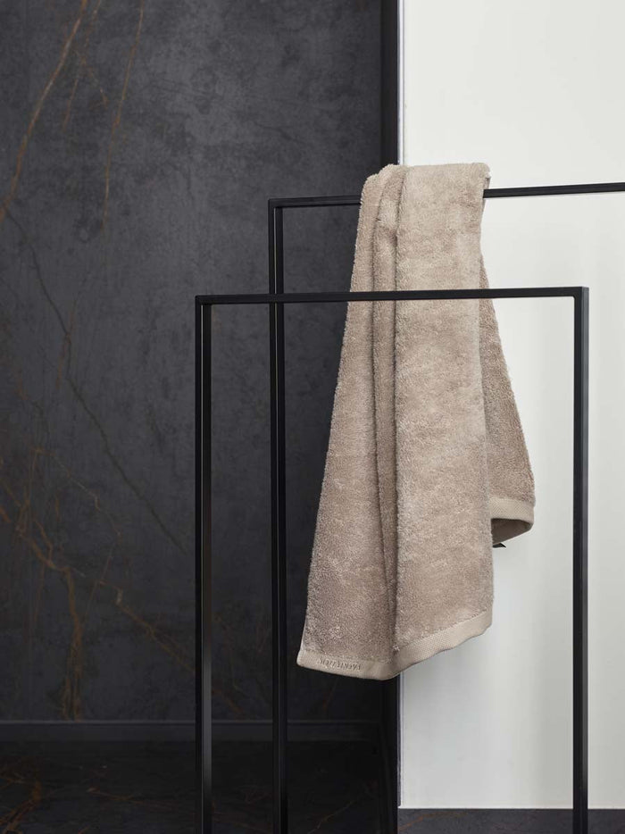 London Handdoek Almond | Bruin | Katoen