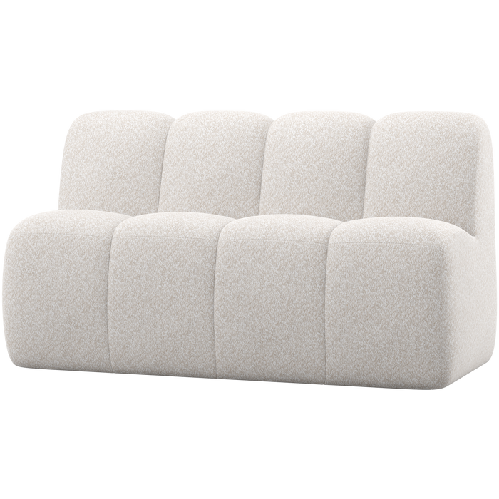 WOOOD Mojo Eetbankje 164 cm Met Rugleuning - Wollig - Ecru