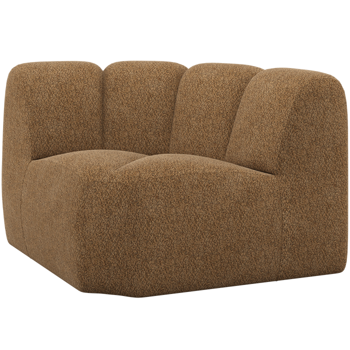 WOOOD Mojo Bank Hoekelement - Wollig - Honinggeel - 74x110x110