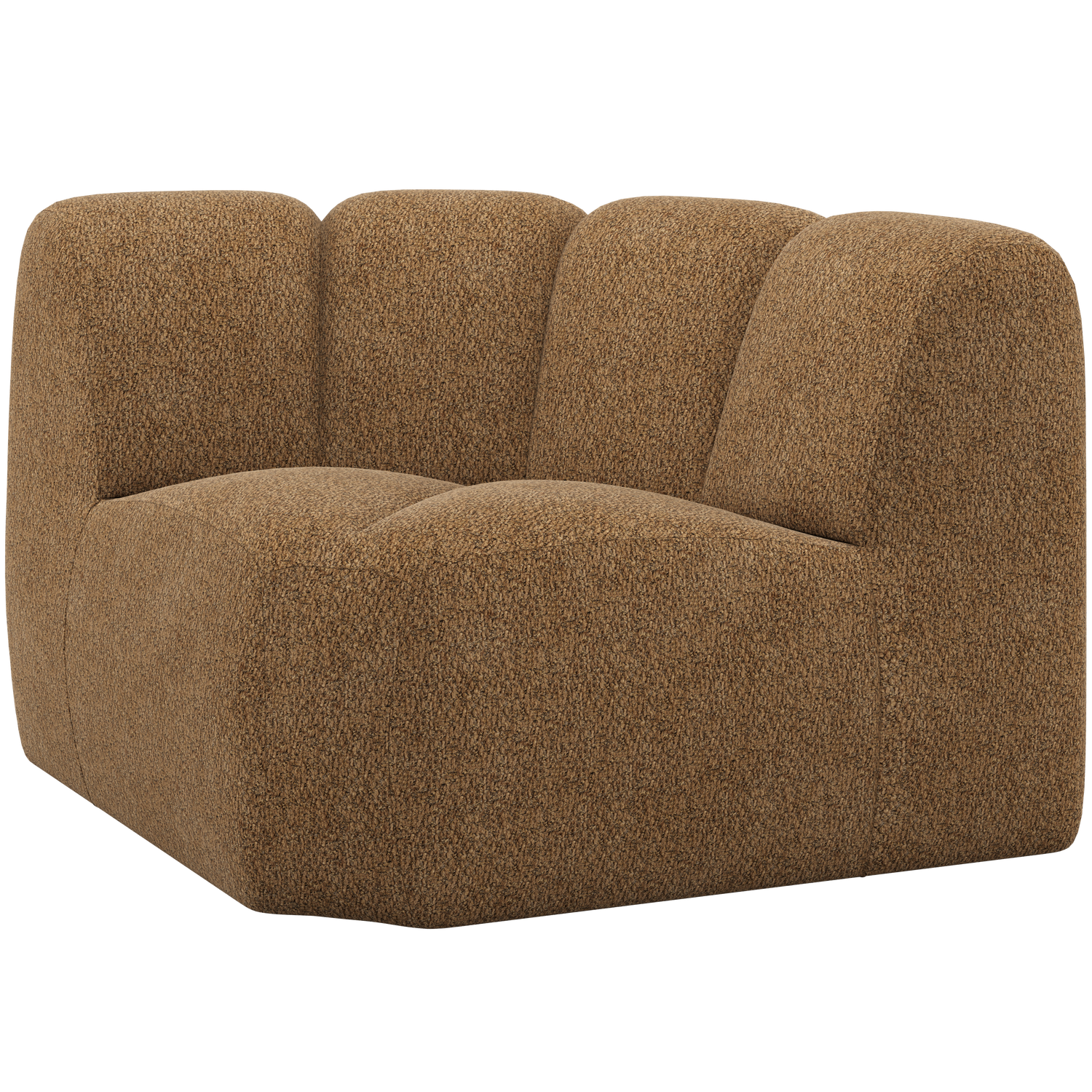 WOOOD Mojo Bank Hoekelement - Wollig - Honinggeel - 74x110x110